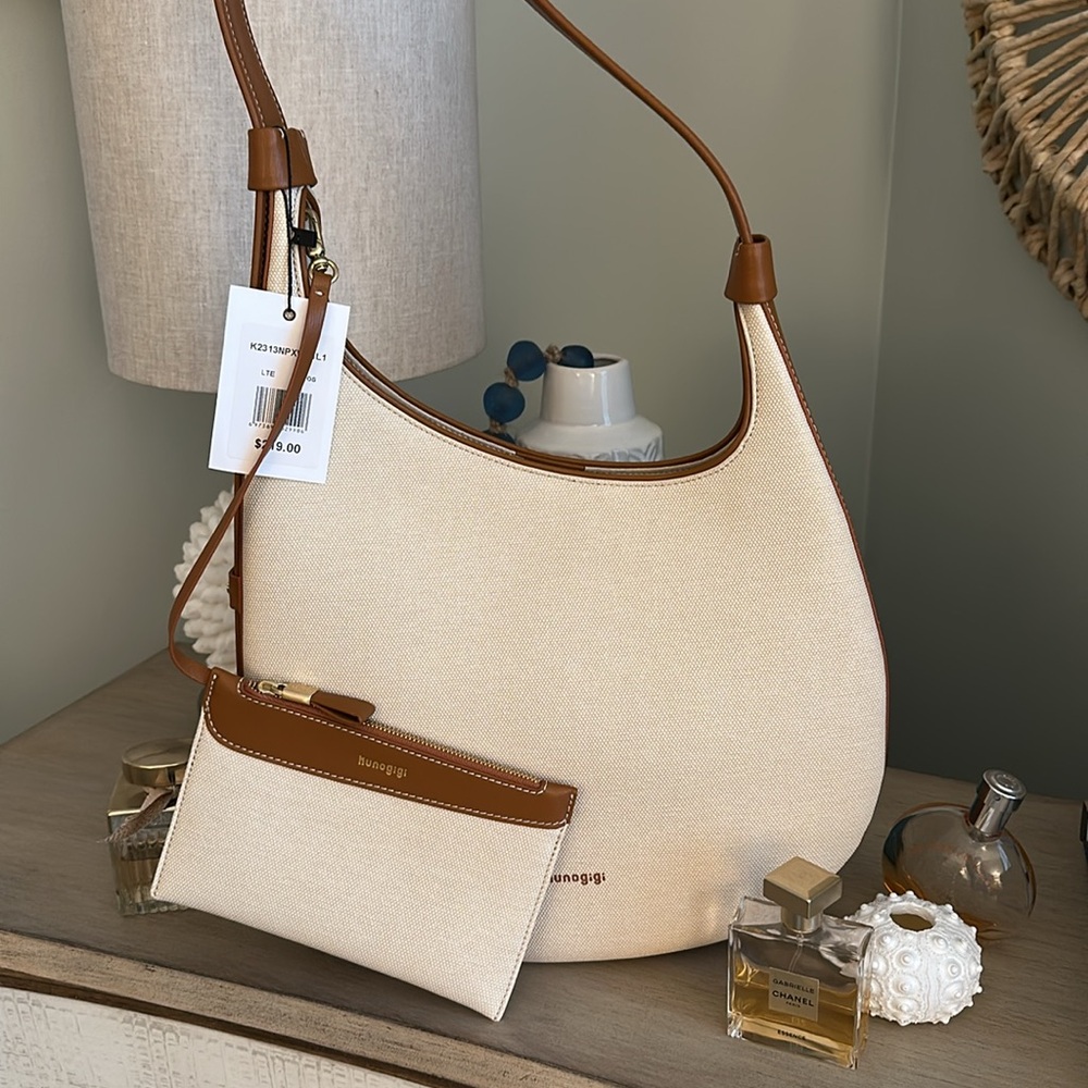 🌟 NWT | ‘Crooked’ Half Moon Shoulder Bag by KUNOGIGI - Picture 4 of 15